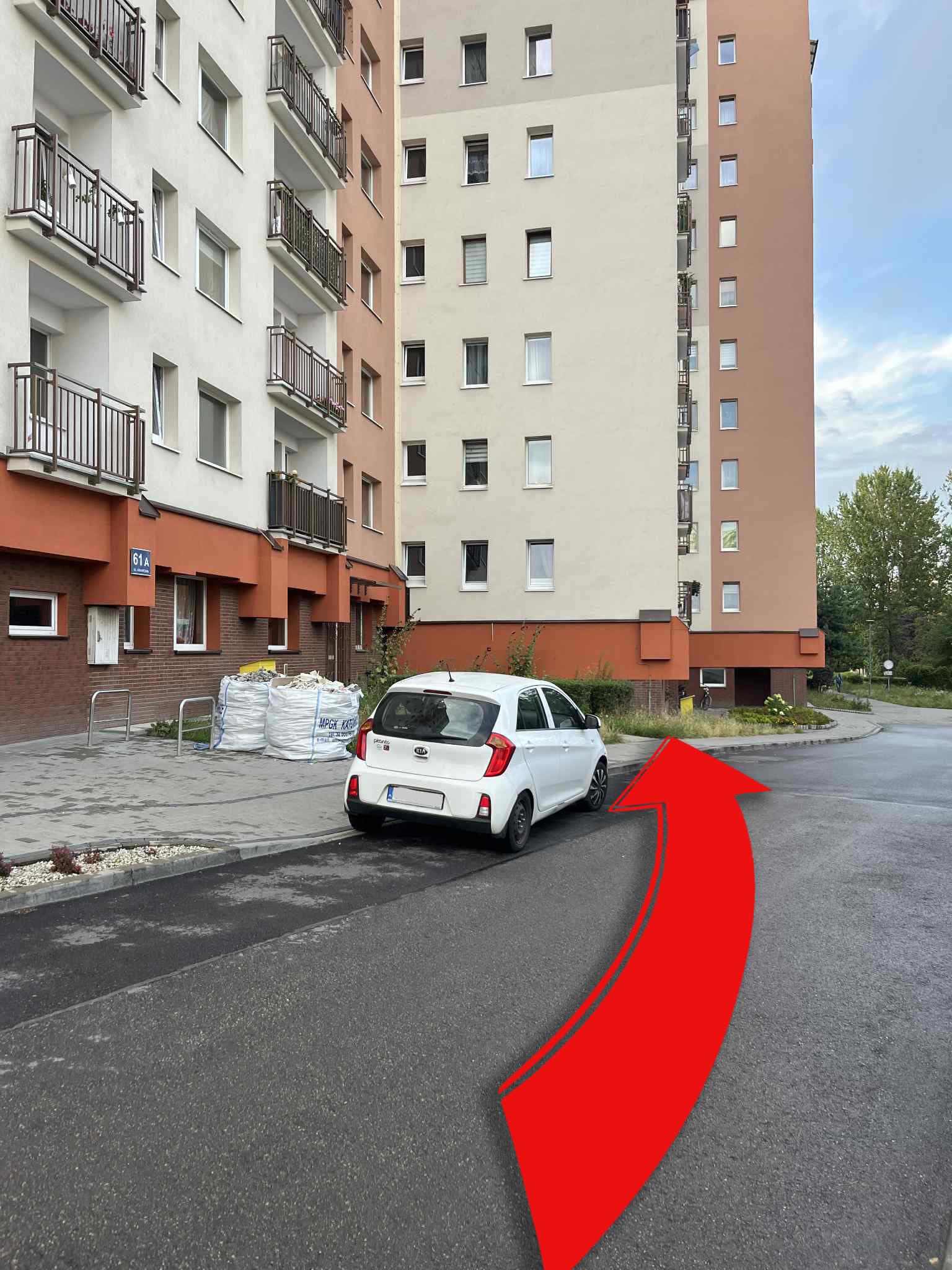 Widok gabinetu z zewnątrz